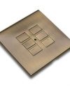 Rako RP-EOS-6 Cover Plate in Antique Brass